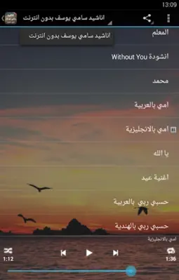 سامي يوسف بدون انترنت android App screenshot 2